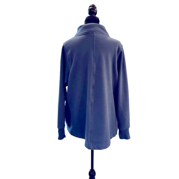 Athleta Cozy Karma Twist Neck Sweatshirt Blue 2X - Picture 2 of 13